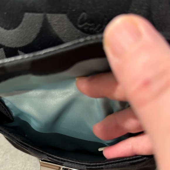 Coach Kristin Op Art Sateen Satchel Purse! GUC!! - Picture 9 of 13